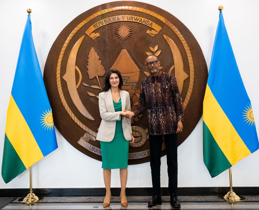 Perezida Paul Kagame yakiriye Serap Güler Umunyamabanga wa Leta muri Minisiteri y’Ububanyi n’Amahanga y’u Budage